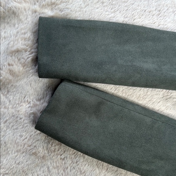 BB Dakota by Steve Madden | Green Faux Suede Moto Jacket, Size S - Picture 8 of 12